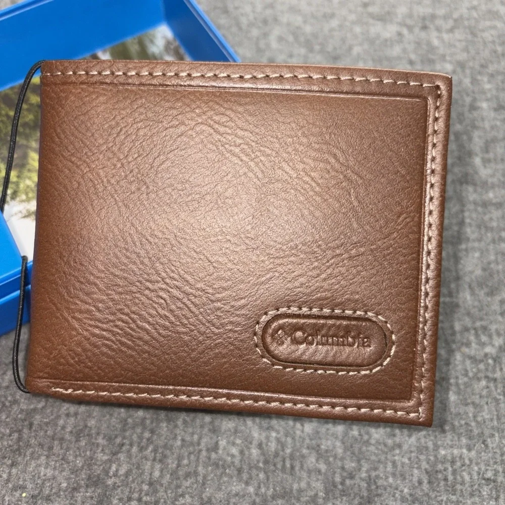 Columbia‎ Men's Bifold Leather Wallet Brown 31CP220083 NWT
